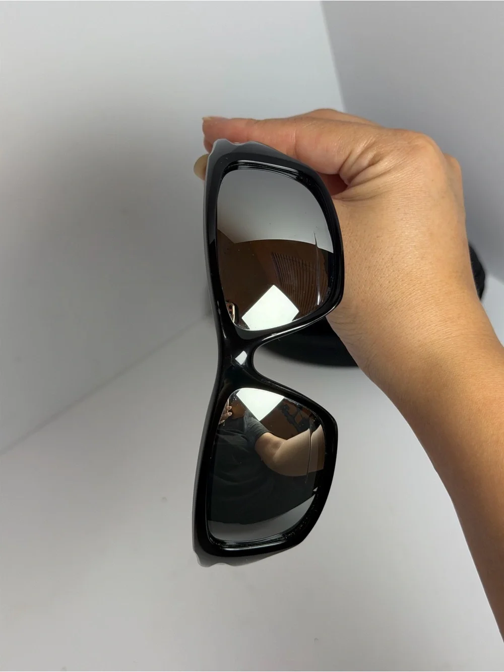 Oakley Valve Polished Black Frame Sunglasses with Prescription READ